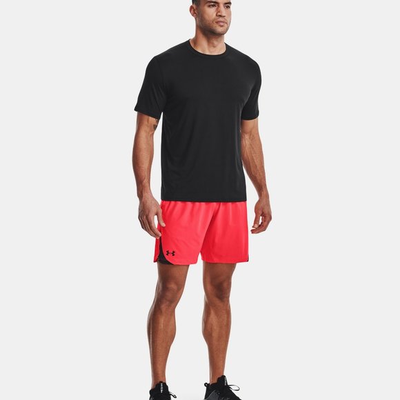 Under Armour Men's UA Elevated Woven 2.0 Shorts 1362289-628 Beta / Black NWT - Picture 3 of 7